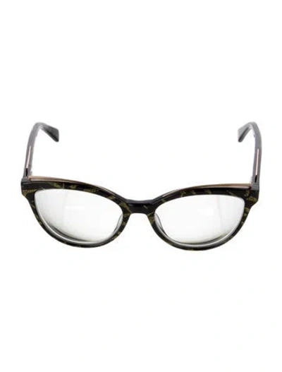 Pre-owned Balmain Cat-eye Eyeglasses In Multi