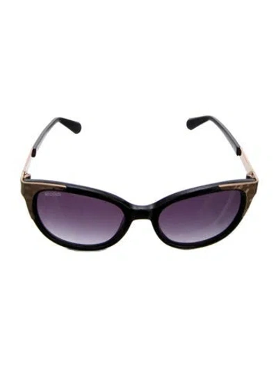 Pre-owned Balmain Cat-eye Gradient Sunglasses In Black
