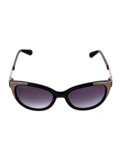 Pre-owned Balmain Cat-eye Gradient Sunglasses In Black