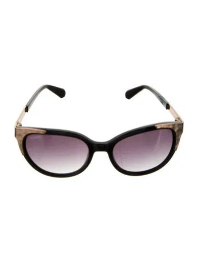 Pre-owned Balmain Cat-eye Gradient Sunglasses In Black