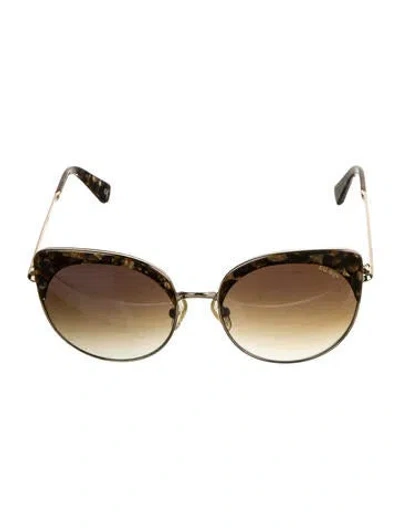Pre-owned Balmain Cat-eye Gradient Sunglasses In Brown