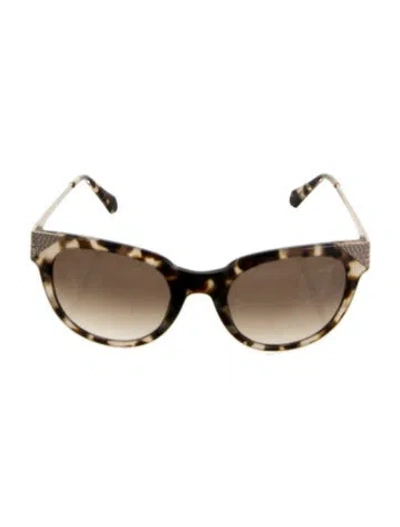 Pre-owned Balmain Cat-eye Gradient Sunglasses In Brown