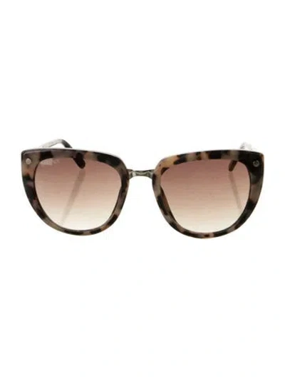 Pre-owned Balmain Cat-eye Gradient Sunglasses In Brown