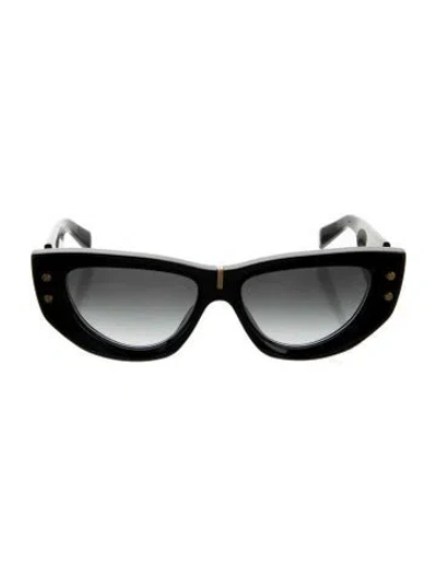Pre-owned Balmain Cat-eye Gradient Sunglasses In Multi