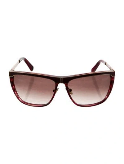 Pre-owned Balmain Cat-eye Gradient Sunglasses In Multi