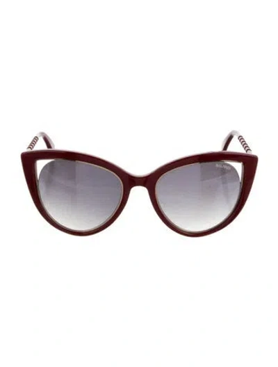 Pre-owned Balmain Cat-eye Gradient Sunglasses In Multi