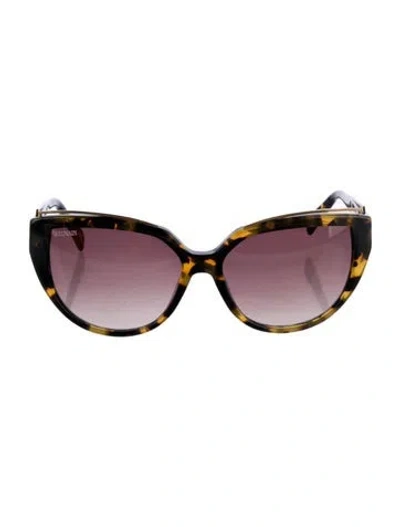 Pre-owned Balmain Cat-eye Gradient Sunglasses In Multi