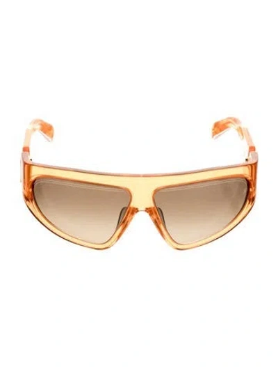 Pre-owned Balmain Cat-eye Gradient Sunglasses In Orange