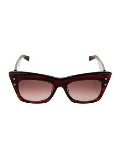 Pre-owned Balmain Cat-eye Gradient Sunglasses In Pink