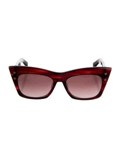 Pre-owned Balmain Cat-eye Gradient Sunglasses W/ Tags In Brown