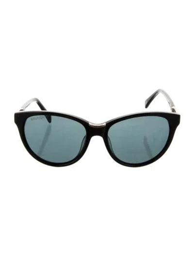 Pre-owned Balmain Cat-eye Tinted Sunglasses In Black