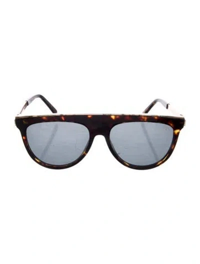 Pre-owned Balmain Cat-eye Tinted Sunglasses In Brown