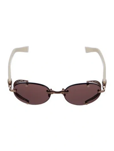 Pre-owned Balmain Cat-eye Tinted Sunglasses In Neutral