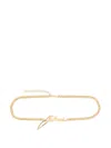 Balmain Logo-plaque Chain Belt In Grey