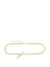 Balmain Logo-plaque Chain Belt In Grey