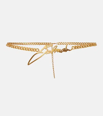 Balmain Chain Belt In Gold