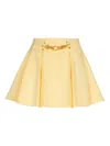Balmain Chain-detail Mini Skirt In Yellow