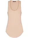 Balmain Chain-detail Tank Top In Neutrals