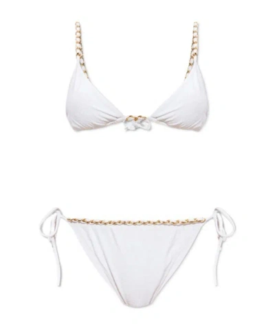 BALMAIN CHAIN-EMBELLISHED BIKINI
