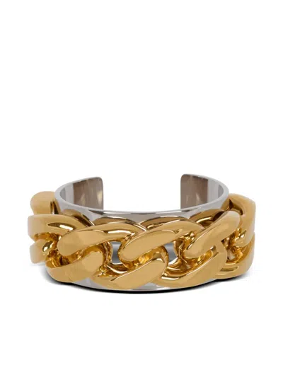 Balmain Chain-embellished Cuff Bracelet In Silber