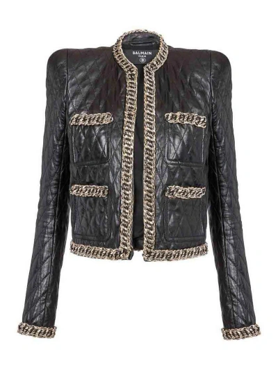 BALMAIN CHAIN-LINK CARDIGAN