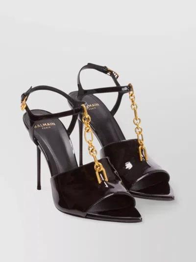 Balmain Chain Link Stiletto Sandals