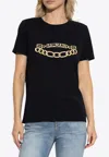 Balmain Chains Printed T-shirt In Black