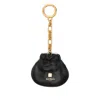 Balmain Chain Pouch Keyring In Black
