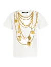 Balmain Chain-print T-shirt In White