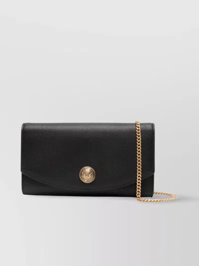 Balmain Chain Strap Leather Wallet