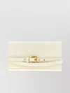 Balmain Chain Strap Wallet Gold-tone Hardware In White