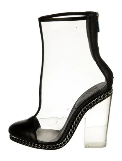 Pre-owned Balmain Chain-link Accents Boots In Multi