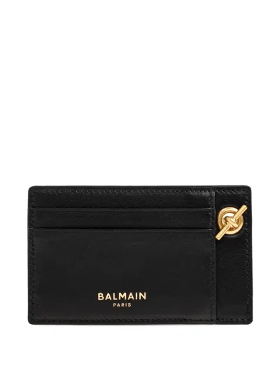 Balmain Chain-link Cardholder In Black