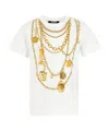 Balmain Chain-print T-shirt In White