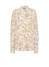Balmain Printed Chains Long-sleeved Shirt In Multi