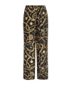 Balmain Chains Patterned Flowing Printed Trousers In Black