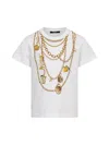 Balmain Chains Unisex Mini T-shirt In White