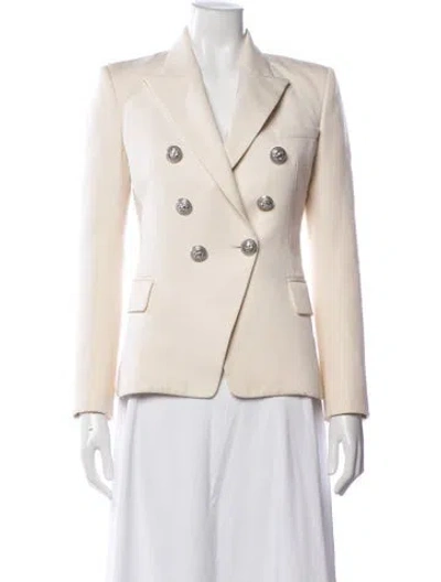 Pre-owned Balmain Chambray Blazer In Neutrals