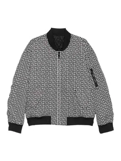 Balmain Chaqueta Bomber - Negro In Gray