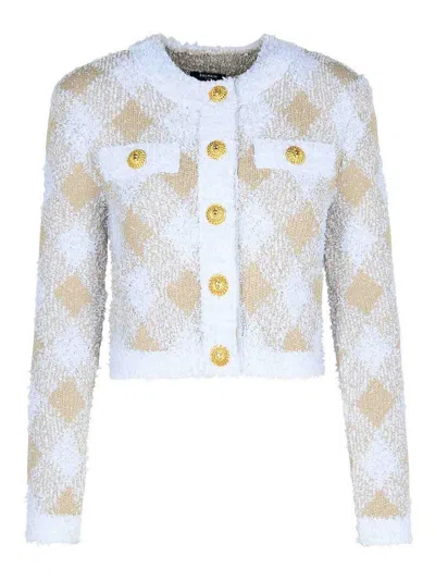 BALMAIN CHAQUETA CASUAL - BEIS