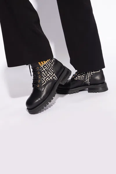 Balmain ‘charlie' Ankle Boots In Black