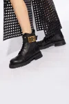 Balmain Combat Ankle Boots In Black