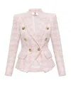 Balmain Tweed Frayed-edge Blazer