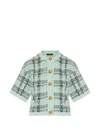 Balmain Checked Button-up Cardigan In Multi
