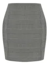 Balmain Checked Mini Skirt In Multi