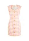 BALMAIN BALMAIN CHECKED TWEED MINI DRESS
