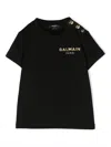 Balmain Chest Logo-print Detail T-shirt In Black