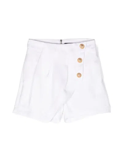 Balmain Chic Mini Shorts In 100