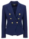 Balmain Chiocciola Blazer And Suits In Blue
