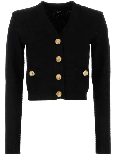 BALMAIN 'CHIOCCIOLA' BUTTON CARDIGAN